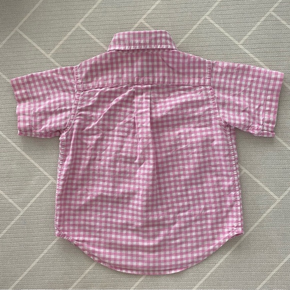 Ralph Lauren Kids Pink gingham Button Down Shirt boy's size 2T - Picture 5 of 5